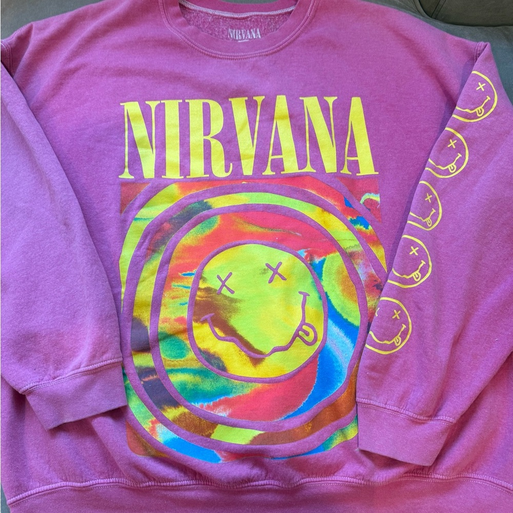 Urban Outfitters Purple Nirvana Sweatshirt